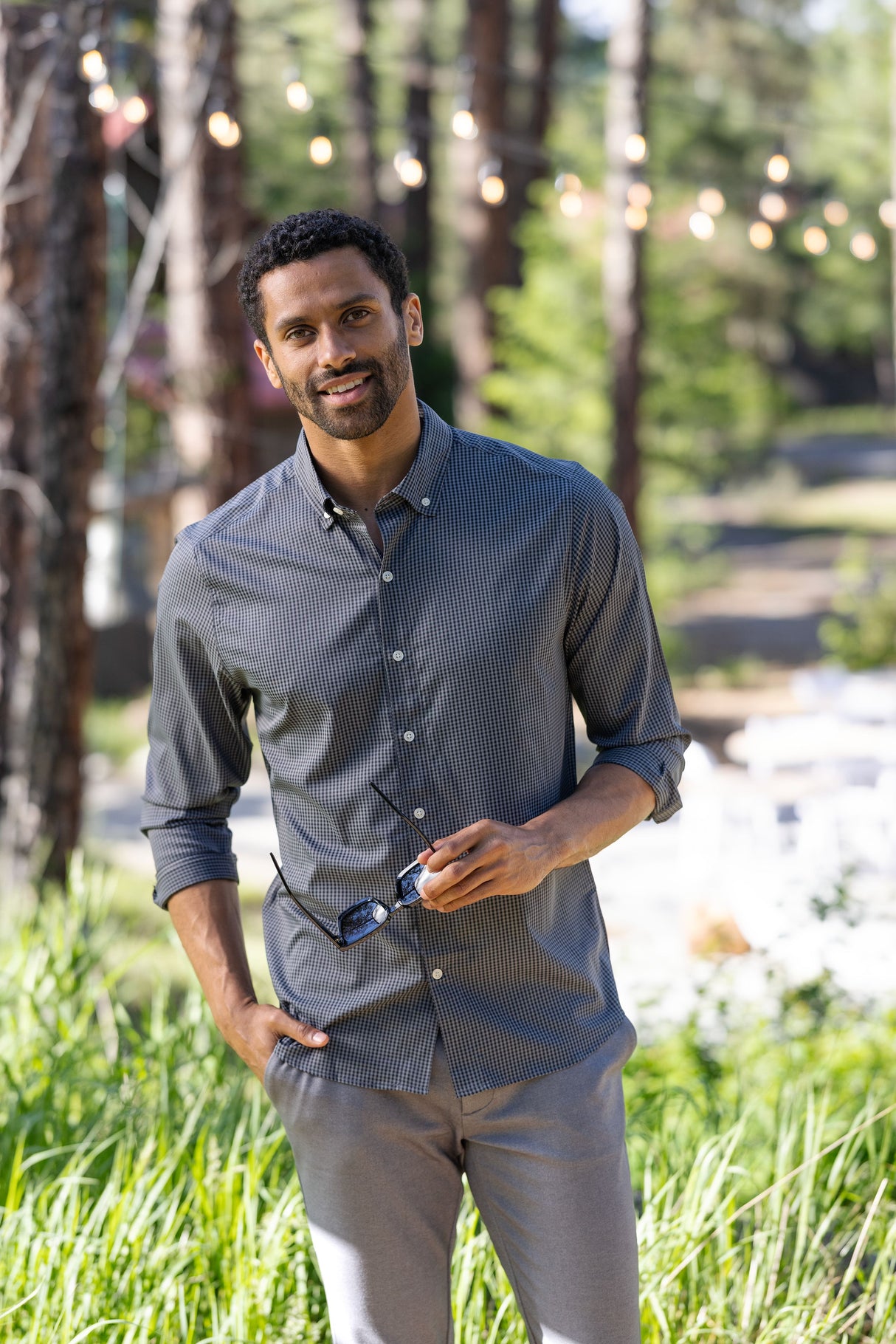 Cutter & Buck Men's Skyline Big & Tall Long Sleeve Button Down Dress Shirt-1