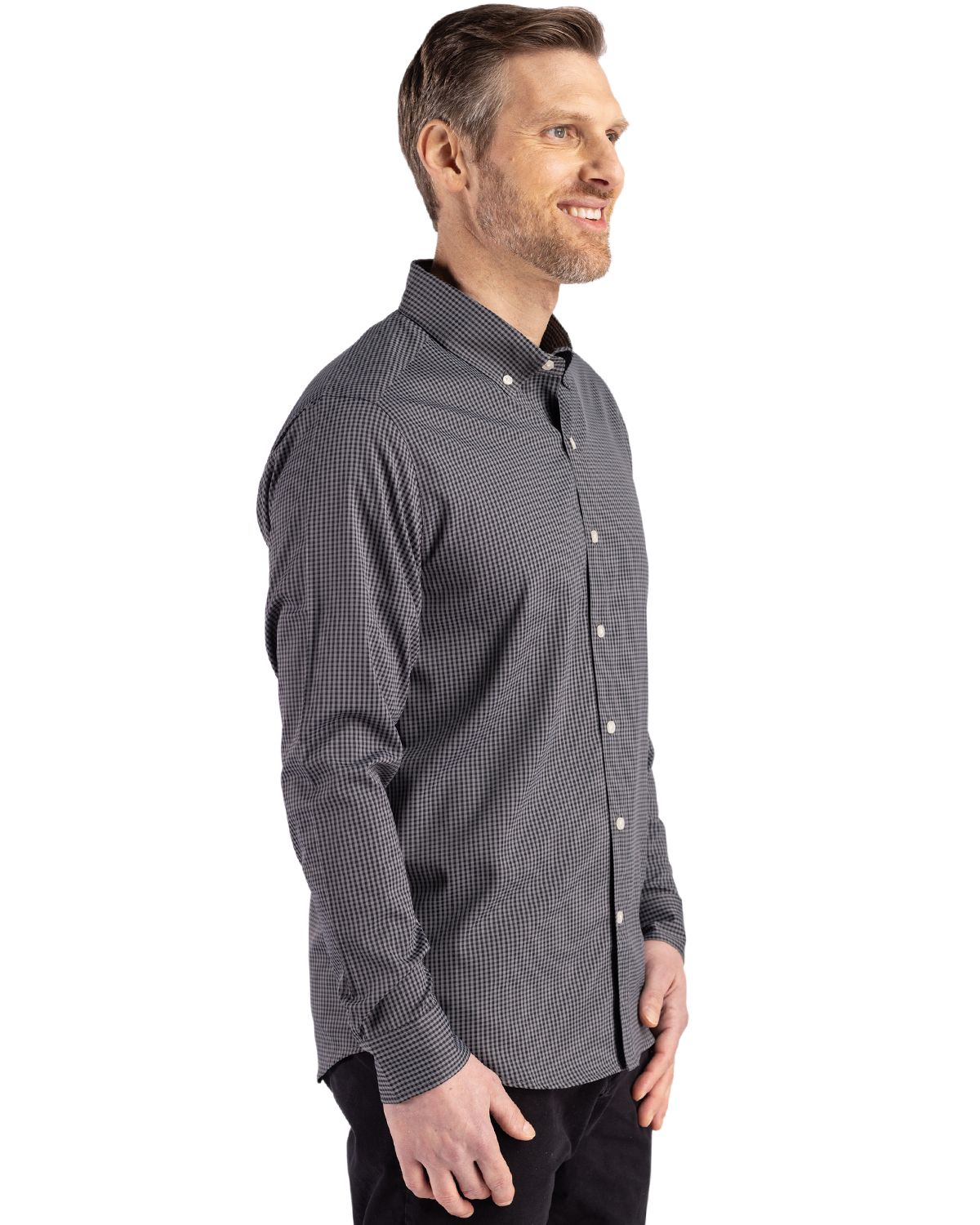 Cutter & Buck Men's Skyline Big & Tall Long Sleeve Button Down Dress Shirt-7