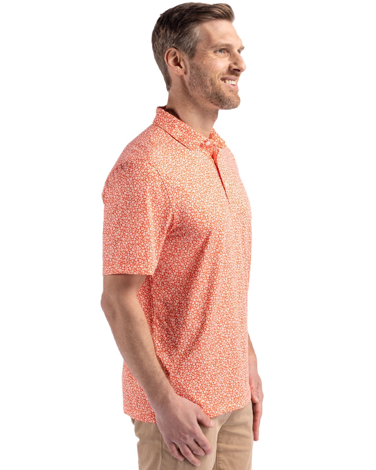 Cutter & Buck Men's Pike Recycled Flora Print Polo-3