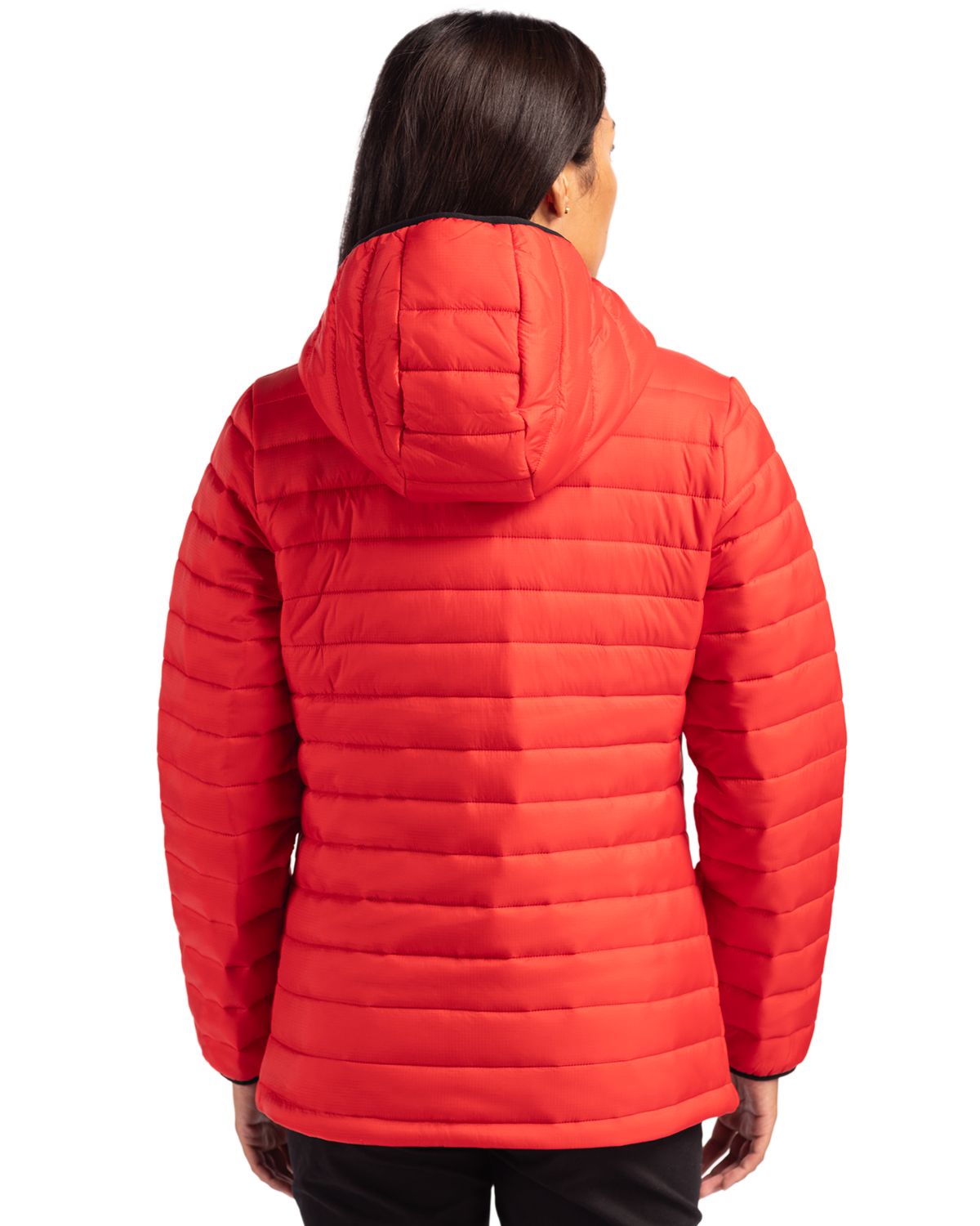 Clique Women's Valhalla Recycled Insulated Puffer Full Zip Hooded Jacket-3