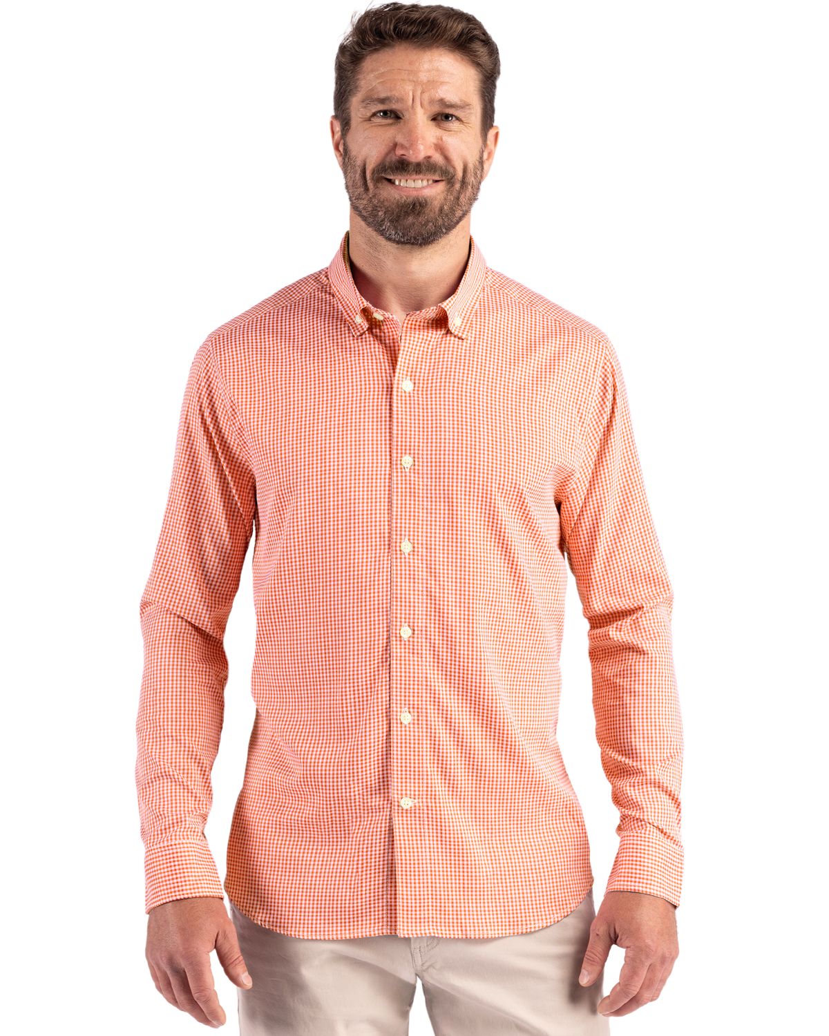 Cutter & Buck Men's Skyline Big & Tall Long Sleeve Button Down Dress Shirt-4