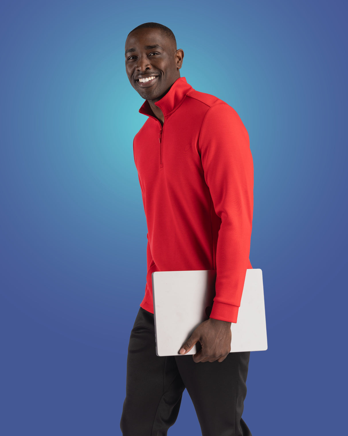 Clique Men's Haven Recycled Quarter Zip Sweatshirt-1