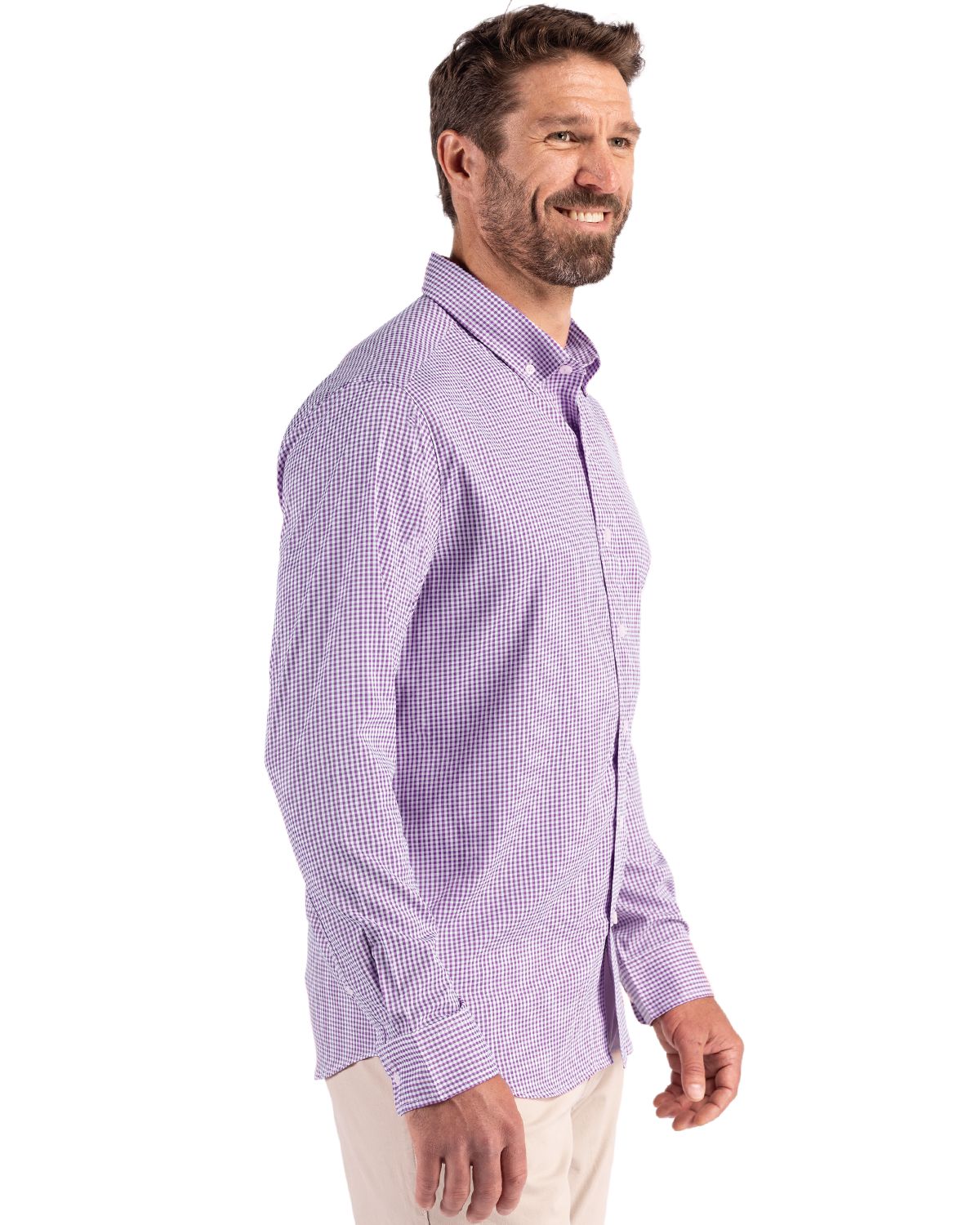Cutter & Buck Men's Skyline Big & Tall Long Sleeve Button Down Dress Shirt-6