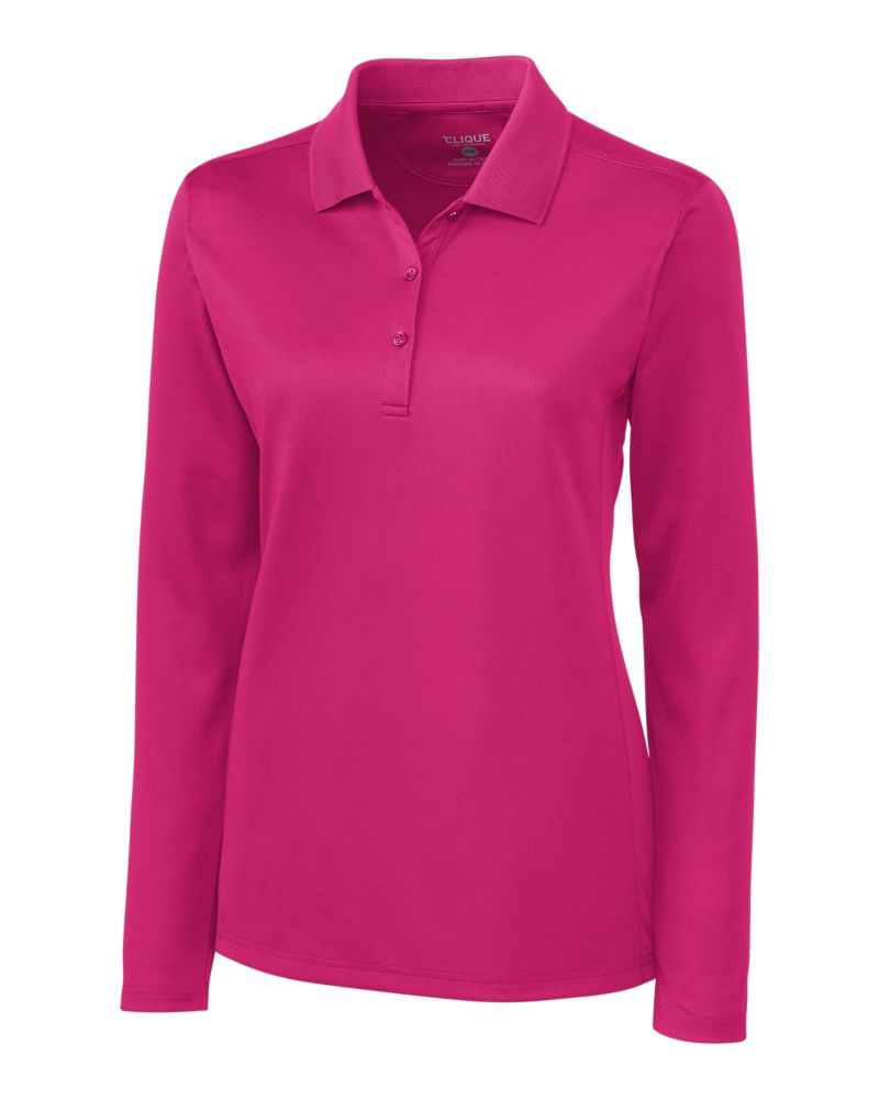 Clique Women's Ice Pique Tech Long Sleeve Polo-2