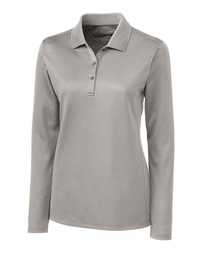 Clique Women's Ice Pique Tech Long Sleeve Polo-2