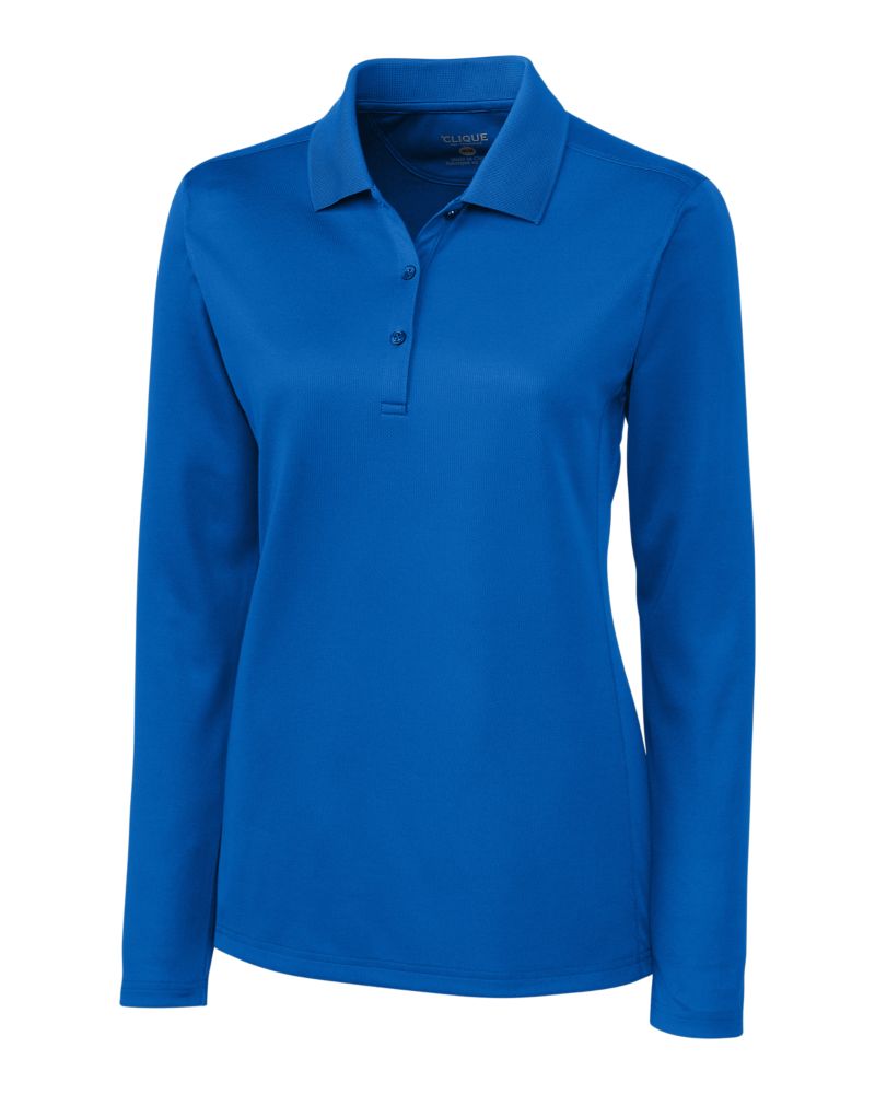 Clique Women's Ice Pique Tech Long Sleeve Polo-2