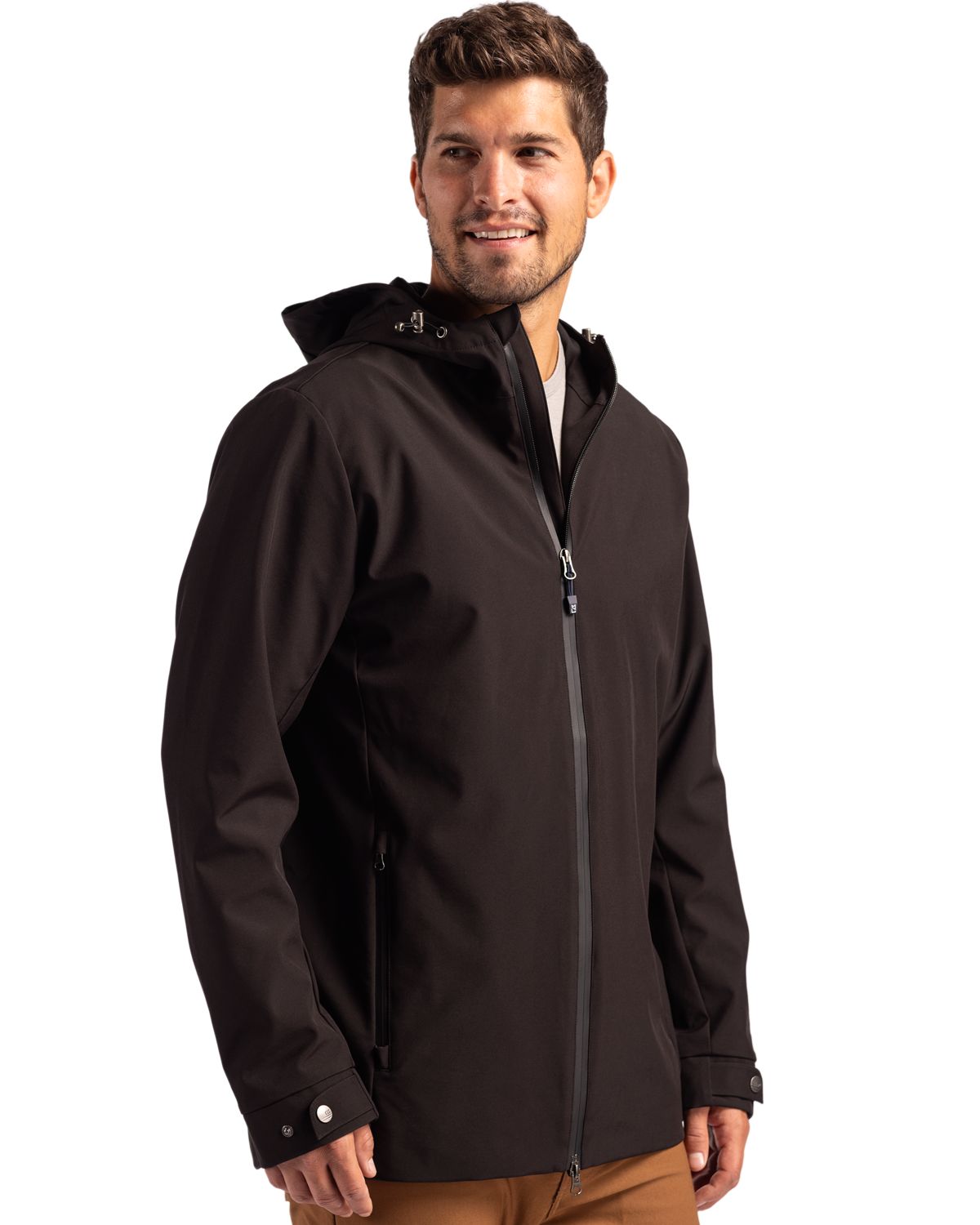 Cutter & Buck Men's Camano Recycled Everyday Stretch Water Resistant Full Zip Jacket-4