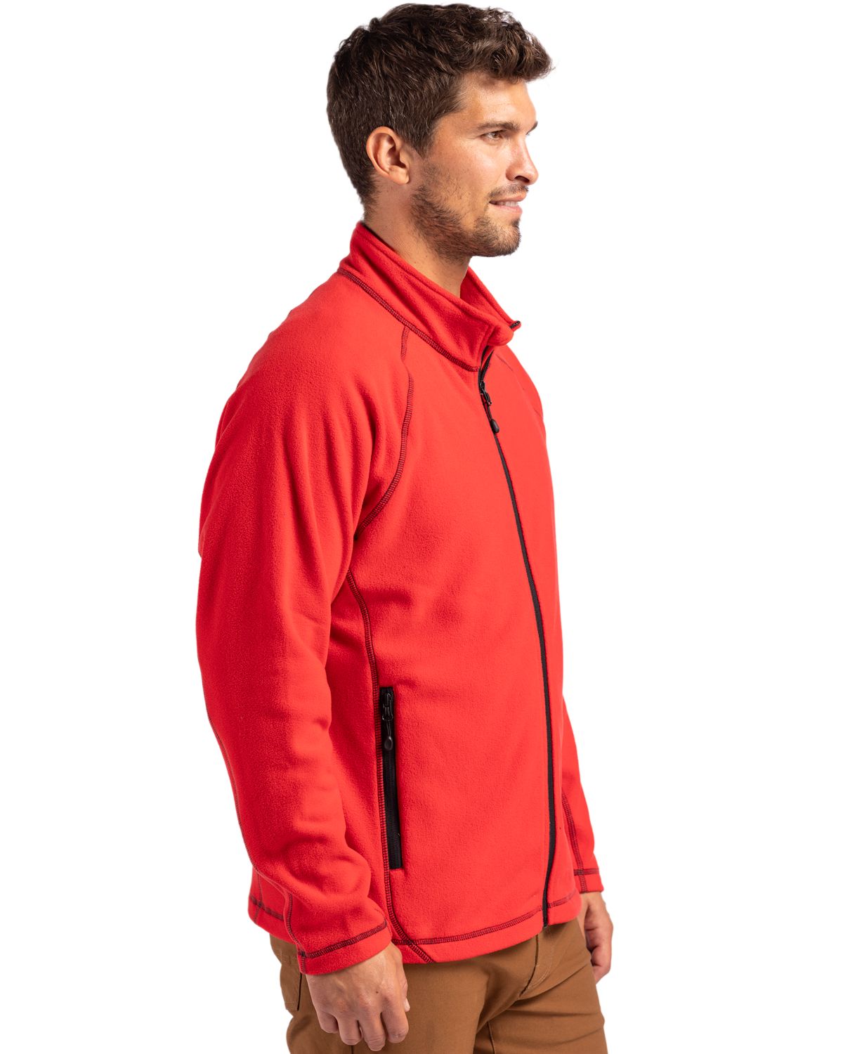 Clique Men's Powder Recycled Fleece Full Zip Jacket-3