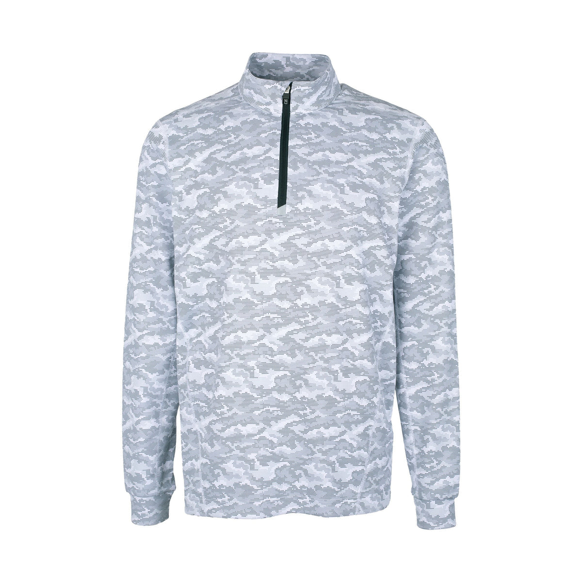 Cutter & Buck Men's Traverse Big & Tall Camo Quarter Zip Pullover-1