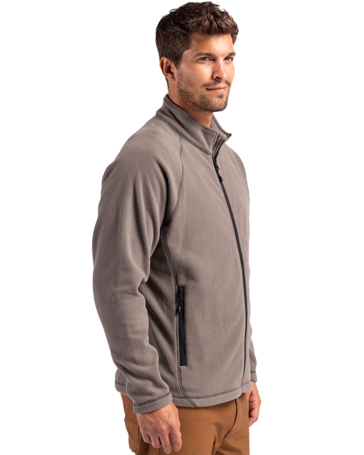 Clique Men's Powder Recycled Fleece Full Zip Jacket-3