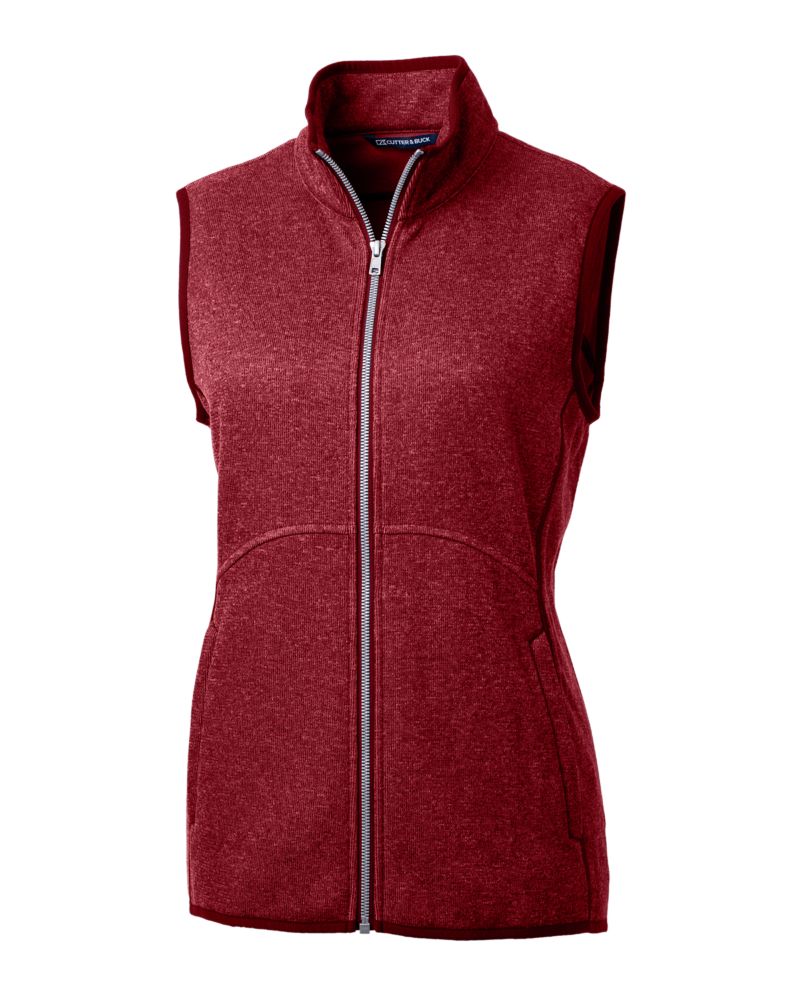 Cutter & Buck Women's Mainsail Sweater-Knit Full Zip Vest-5