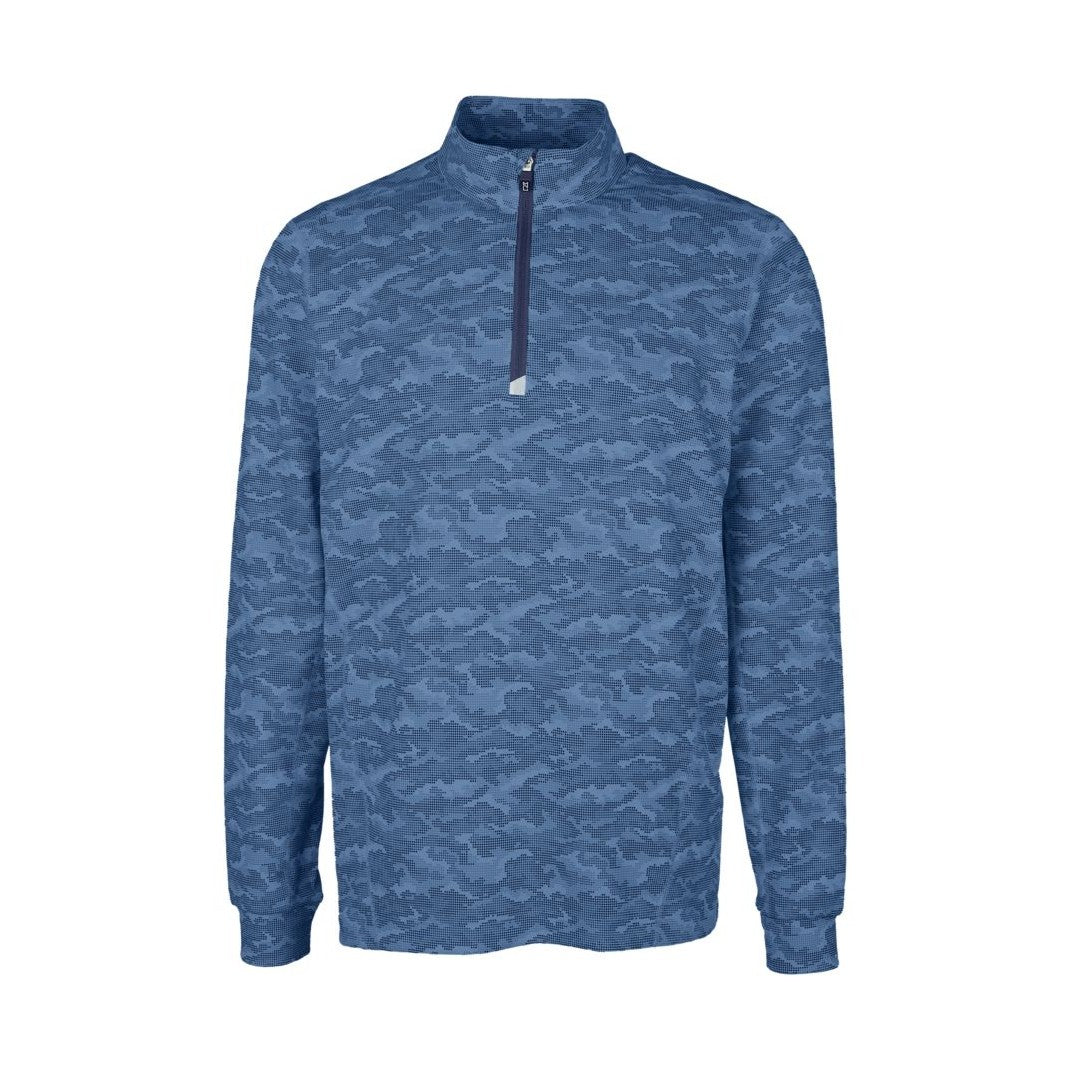 Cutter & Buck Men's Traverse Big & Tall Camo Quarter Zip Pullover-2