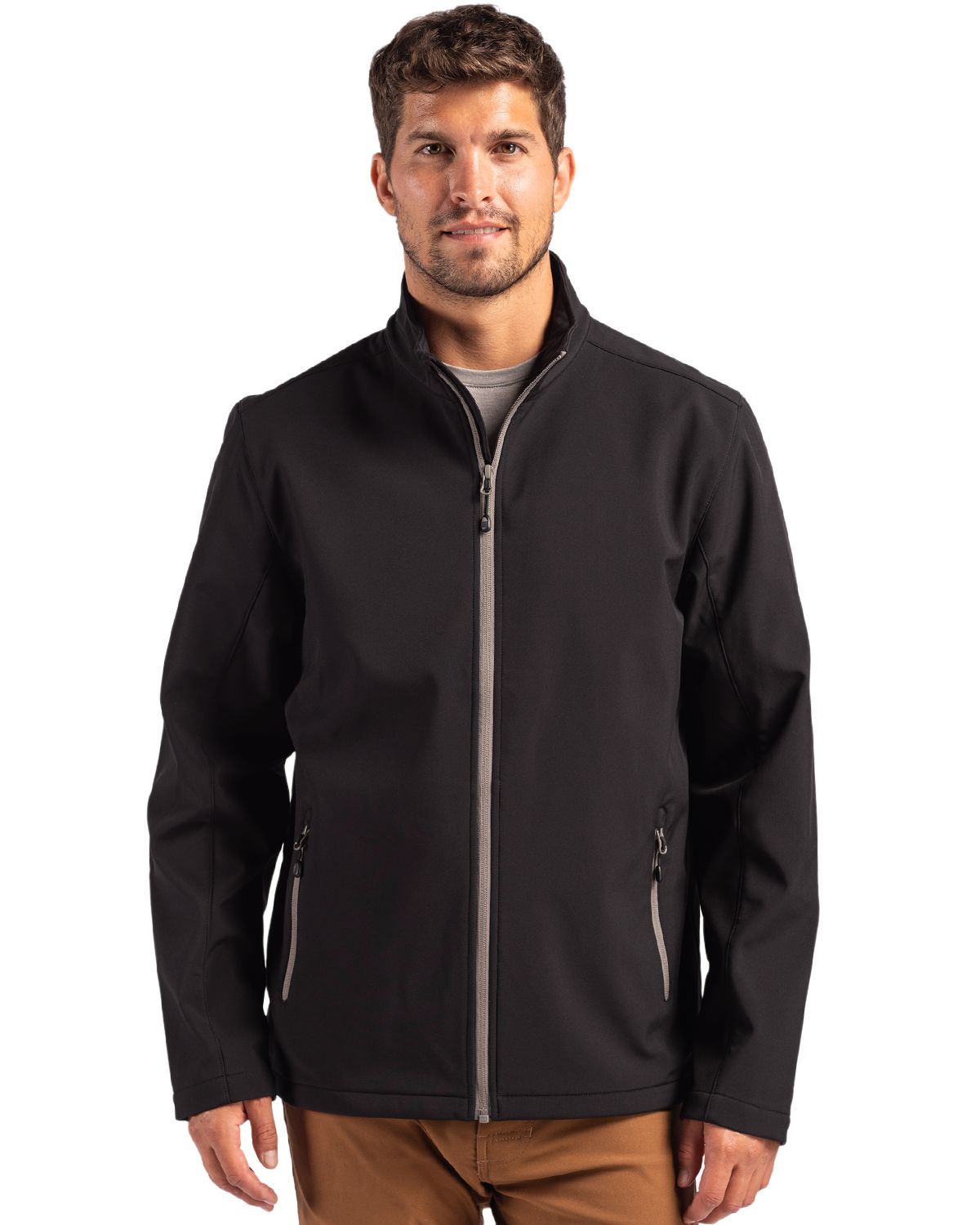 Clique Men's Tempo Recycled Stretch Softshell Full Zip Jacket-1