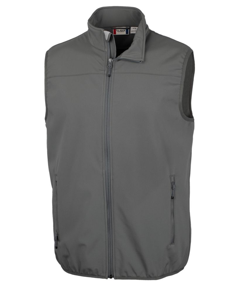 Clique Men's Trail Recycled Stretch Softshell Full Zip Vest-2
