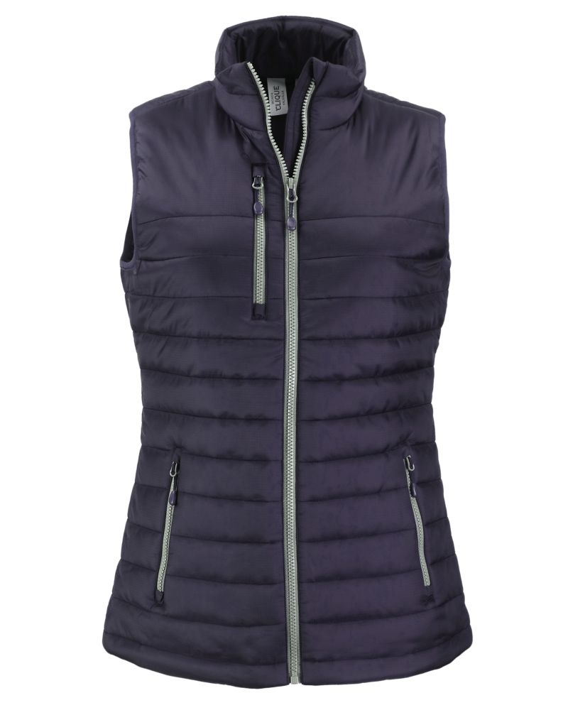 Clique Women's Valhalla Recycled Insulated Puffer Full Zip Vest-2