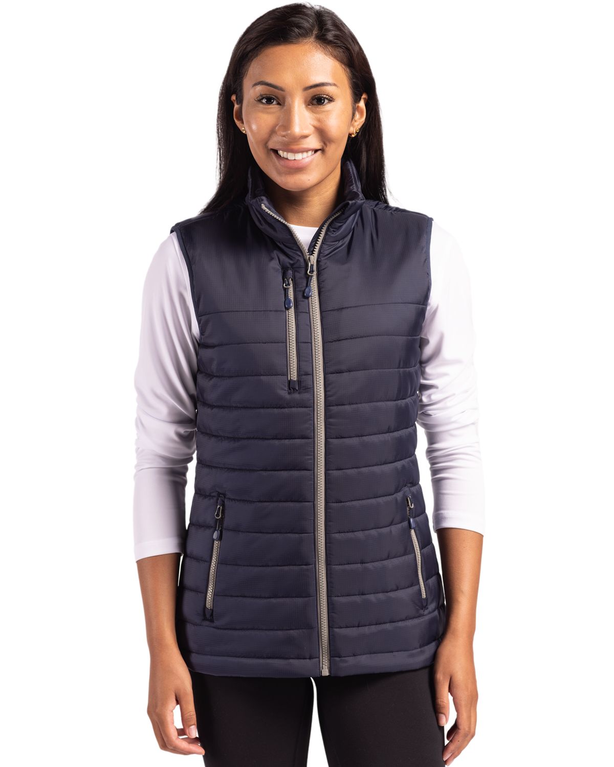 Clique Women's Valhalla Recycled Insulated Puffer Full Zip Vest-4