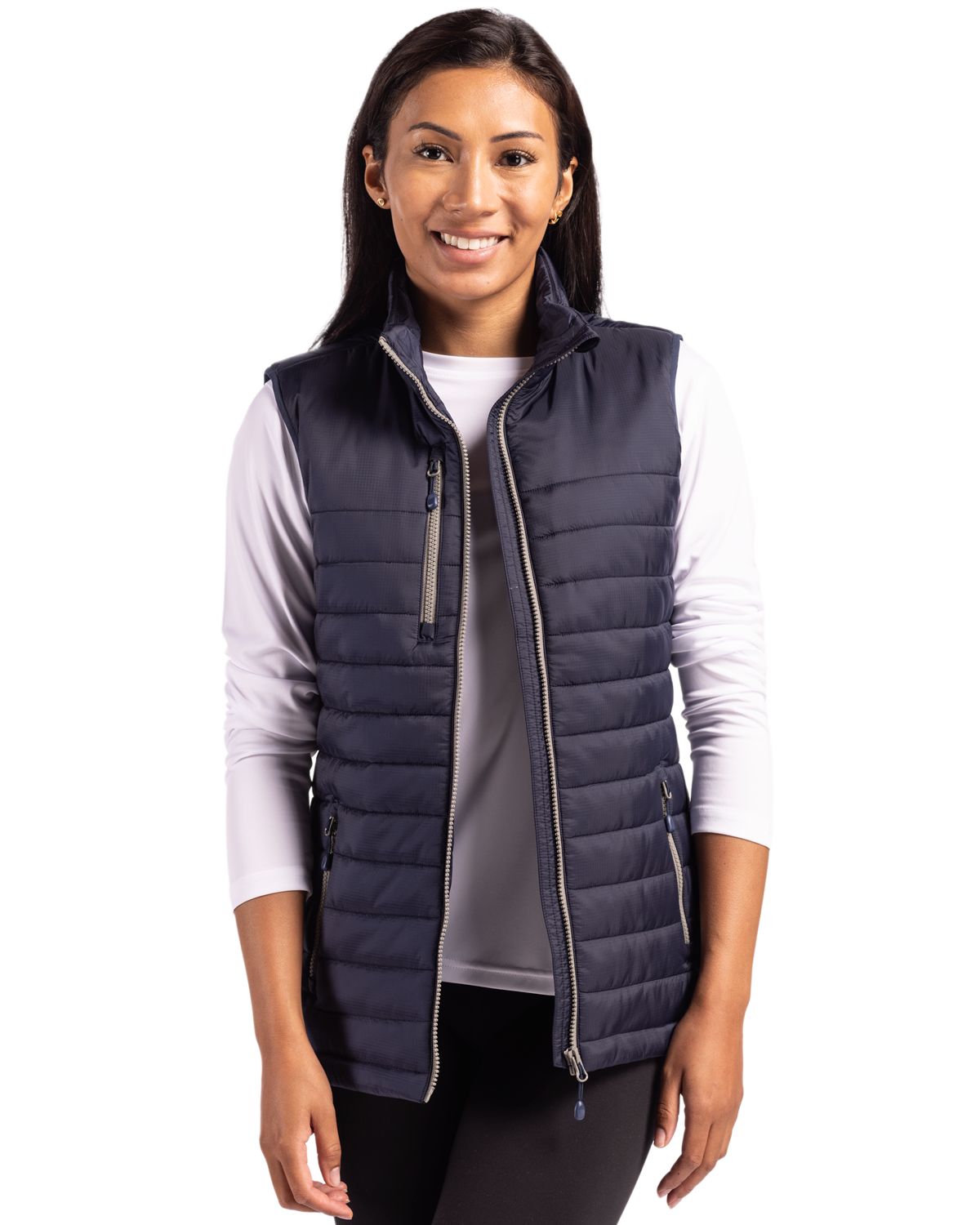 Clique Women's Valhalla Recycled Insulated Puffer Full Zip Vest-5