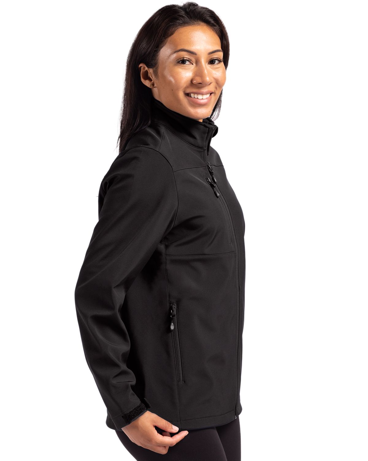 Clique Women's Tempest Recycled Waterproof Stretch Softshell Full Zip Jacket-6