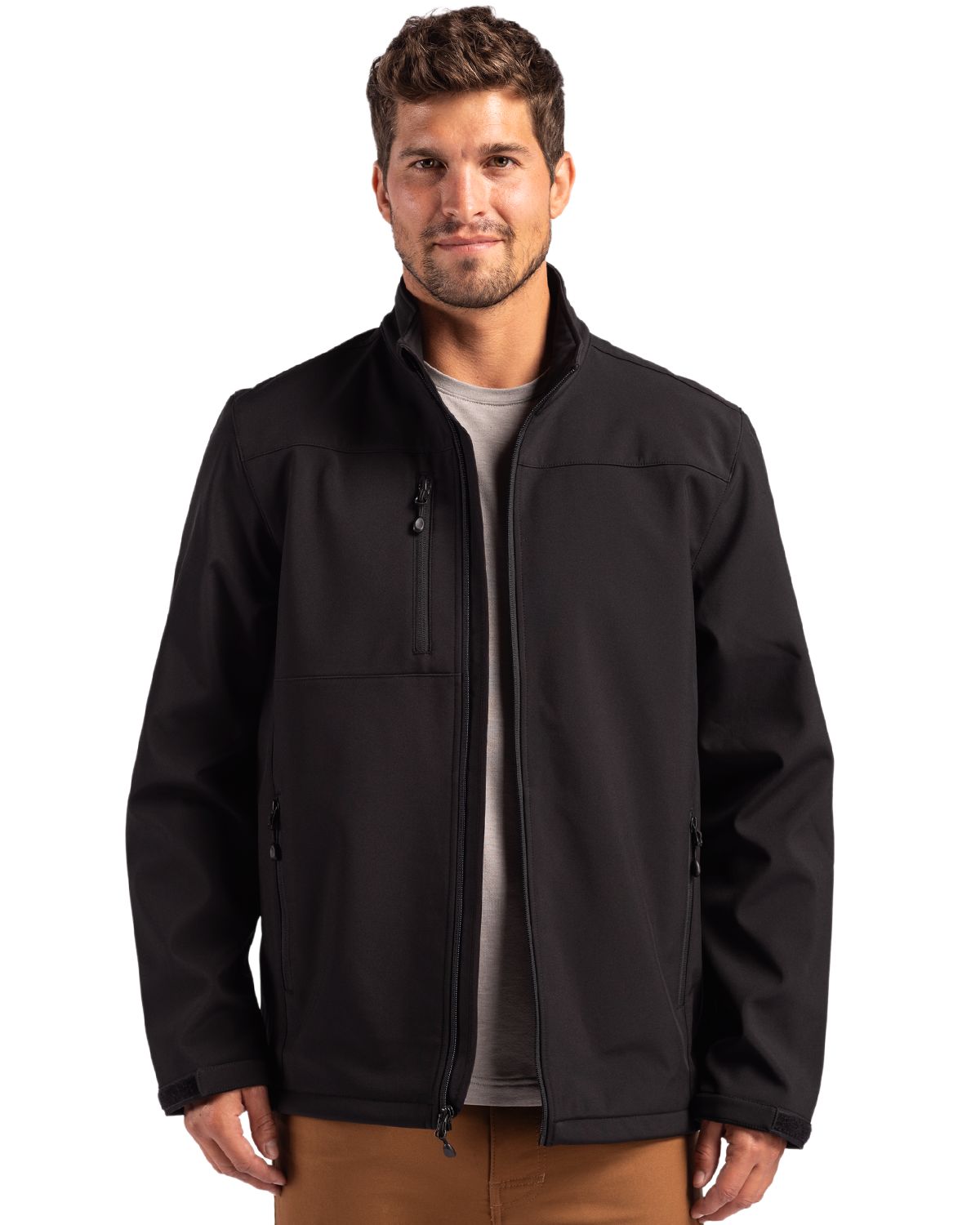 Clique Men's Tempest Recycled Waterproof Stretch Softshell Full Zip Jacket-5