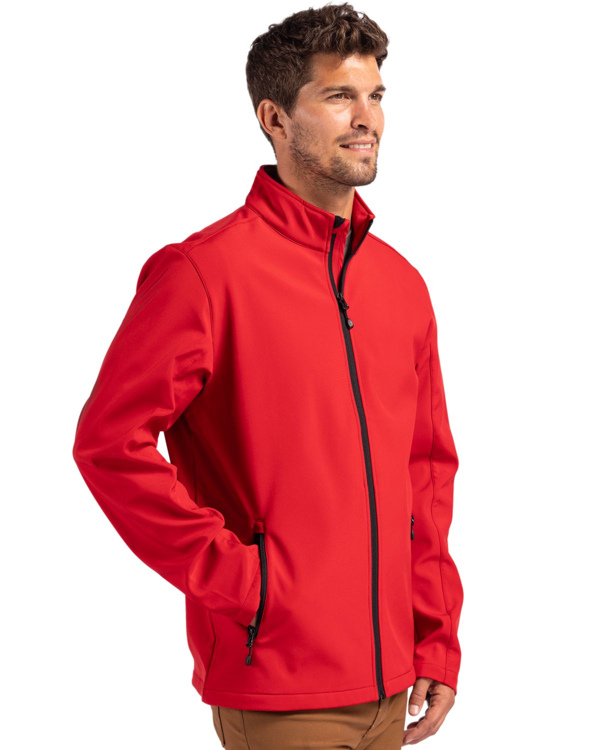 Clique Men's Tempo Recycled Stretch Softshell Full Zip Jacket-6