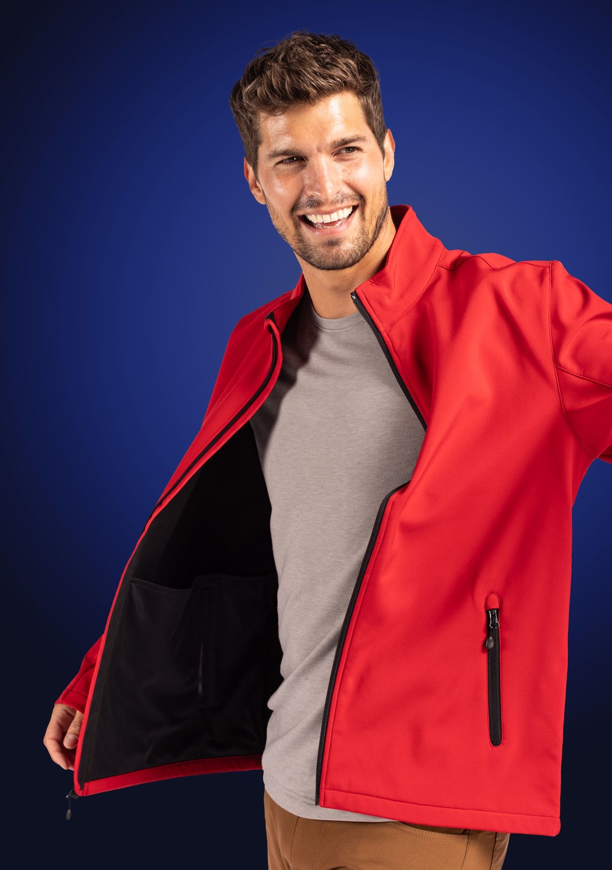 Clique Men's Tempo Recycled Stretch Softshell Full Zip Jacket-11