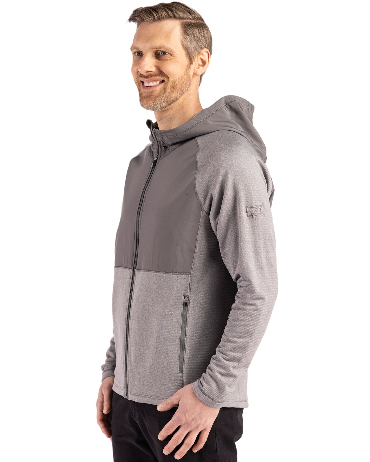 Cutter & Buck Men's Peshastin Hybrid Full Zip Jacket-3