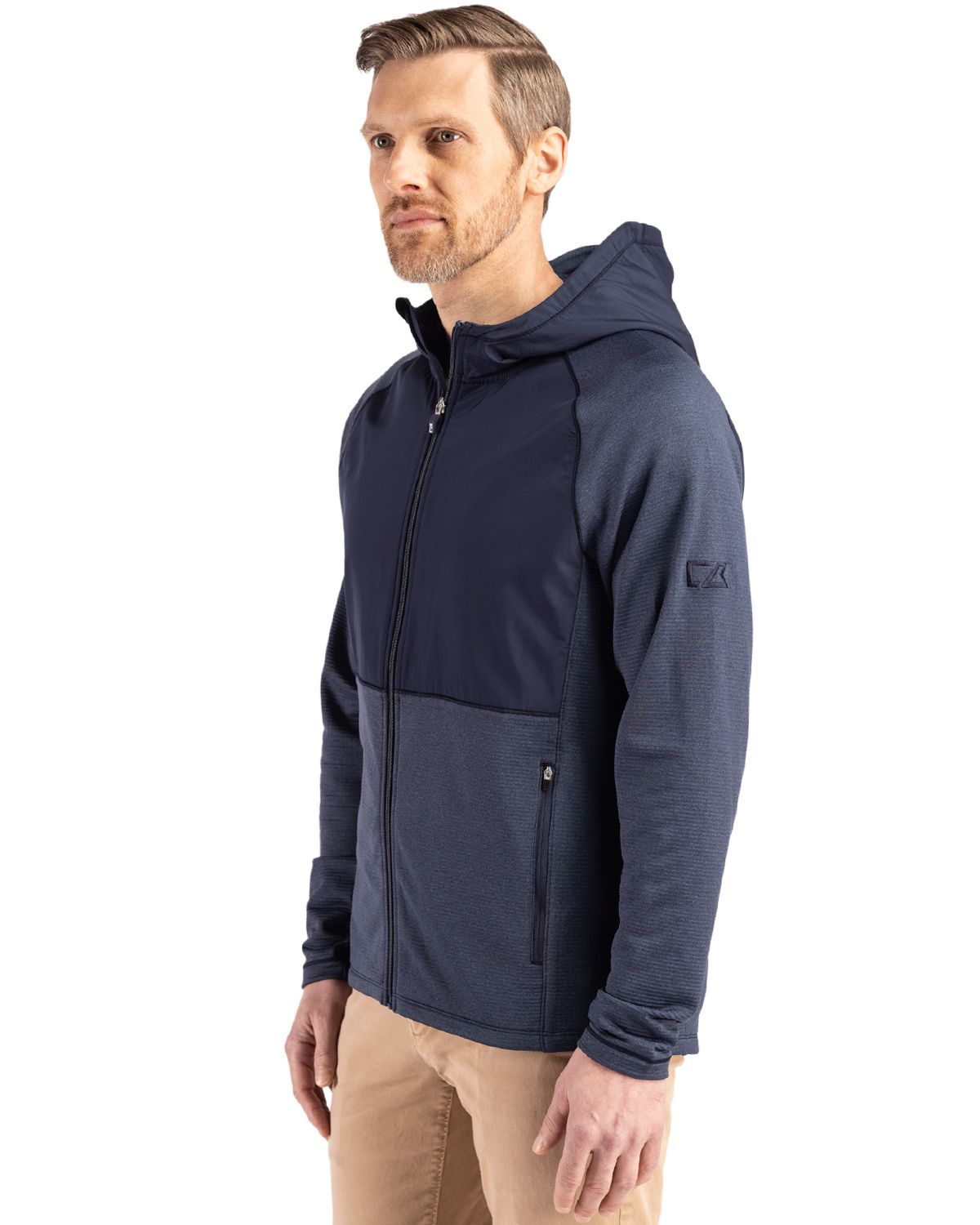 Cutter & Buck Men's Peshastin Hybrid Full Zip Jacket-3