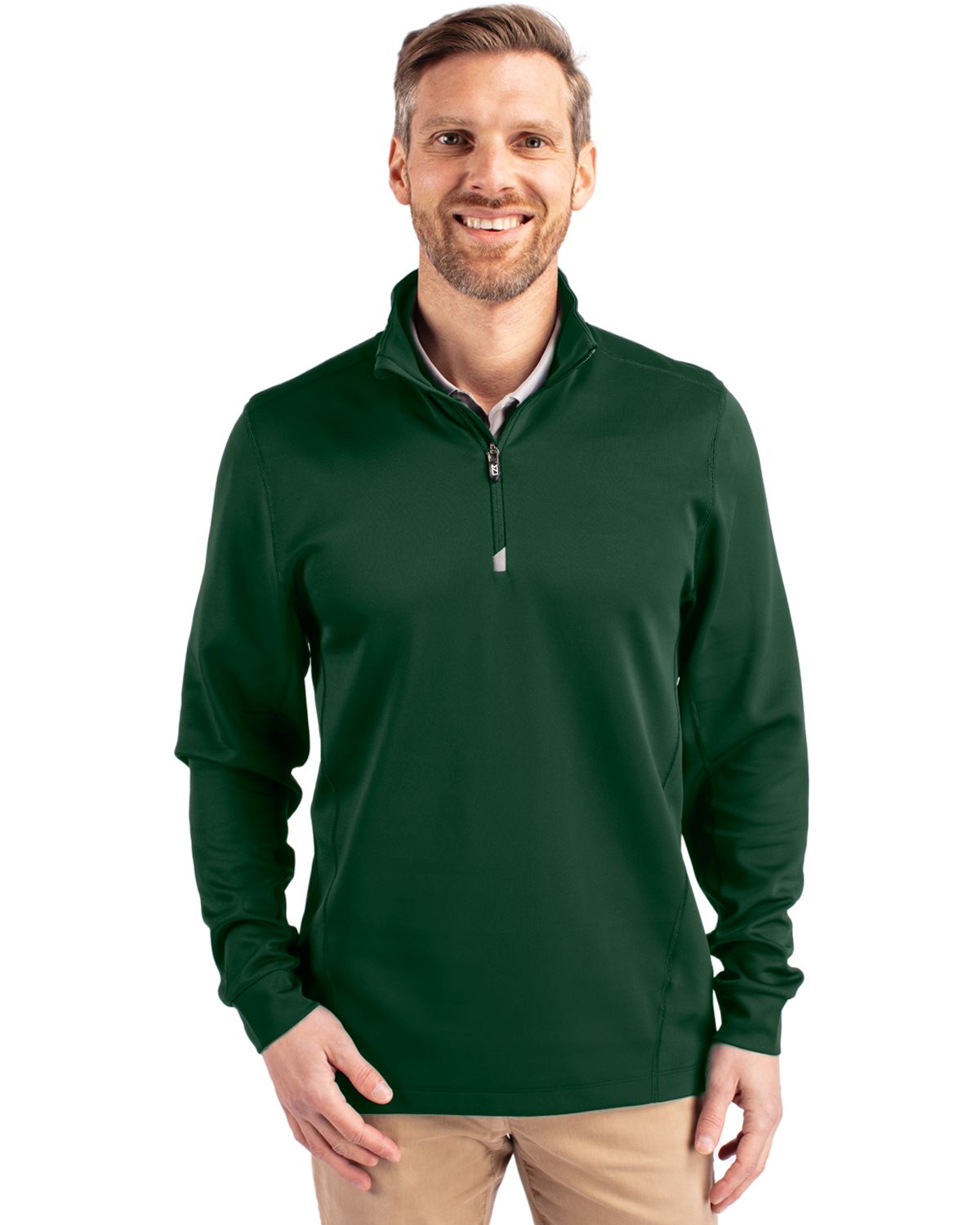 Cutter & Buck Men's Traverse Quarter Zip Pullover-4