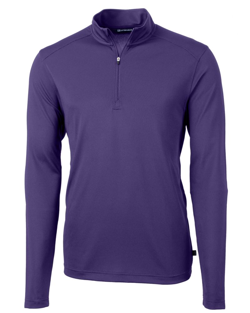 Cutter & Buck Men's Virtue Recycled Featherlight Pique Quarter Zip Pullover-5