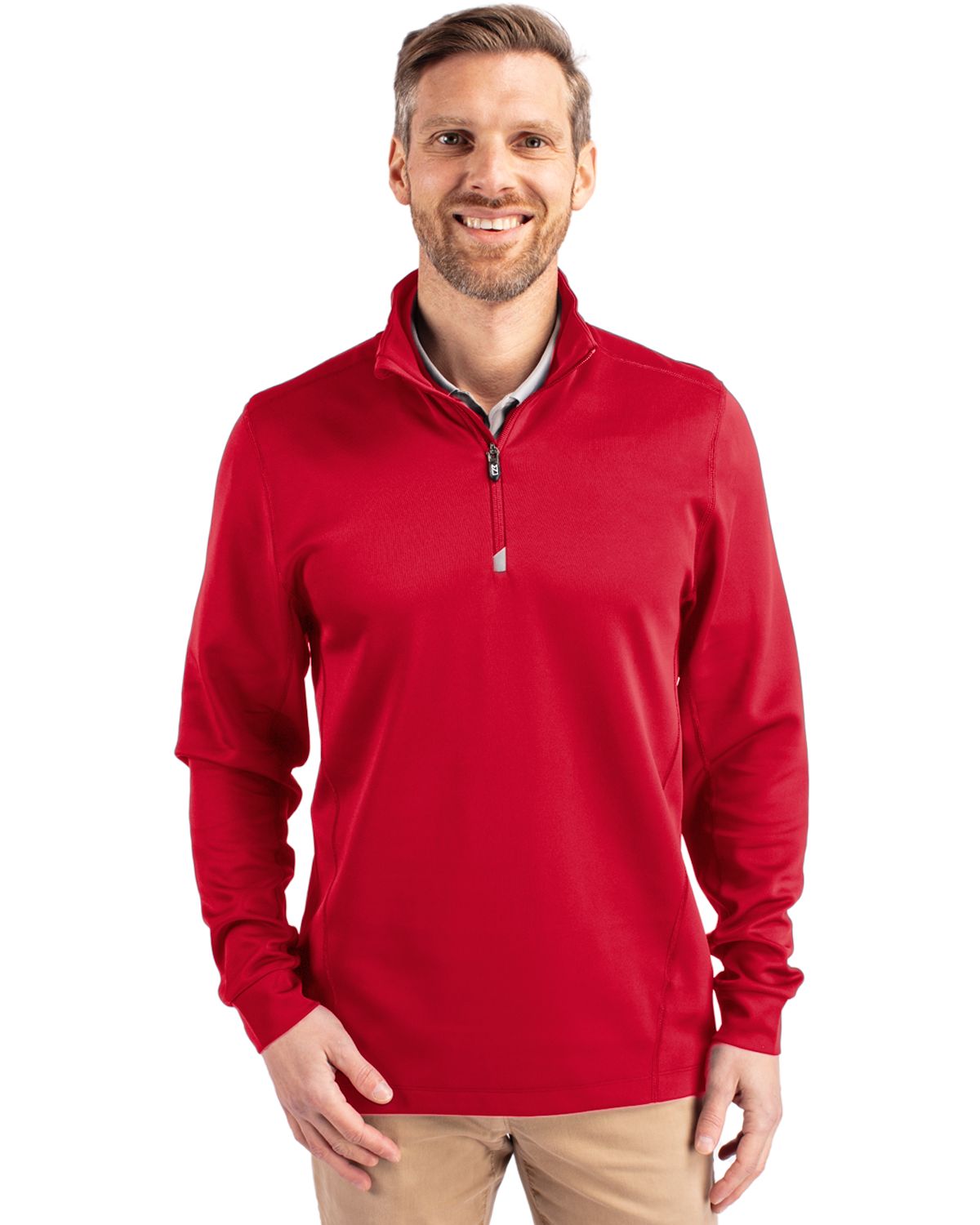 Cutter & Buck Men's Traverse Quarter Zip Pullover-1