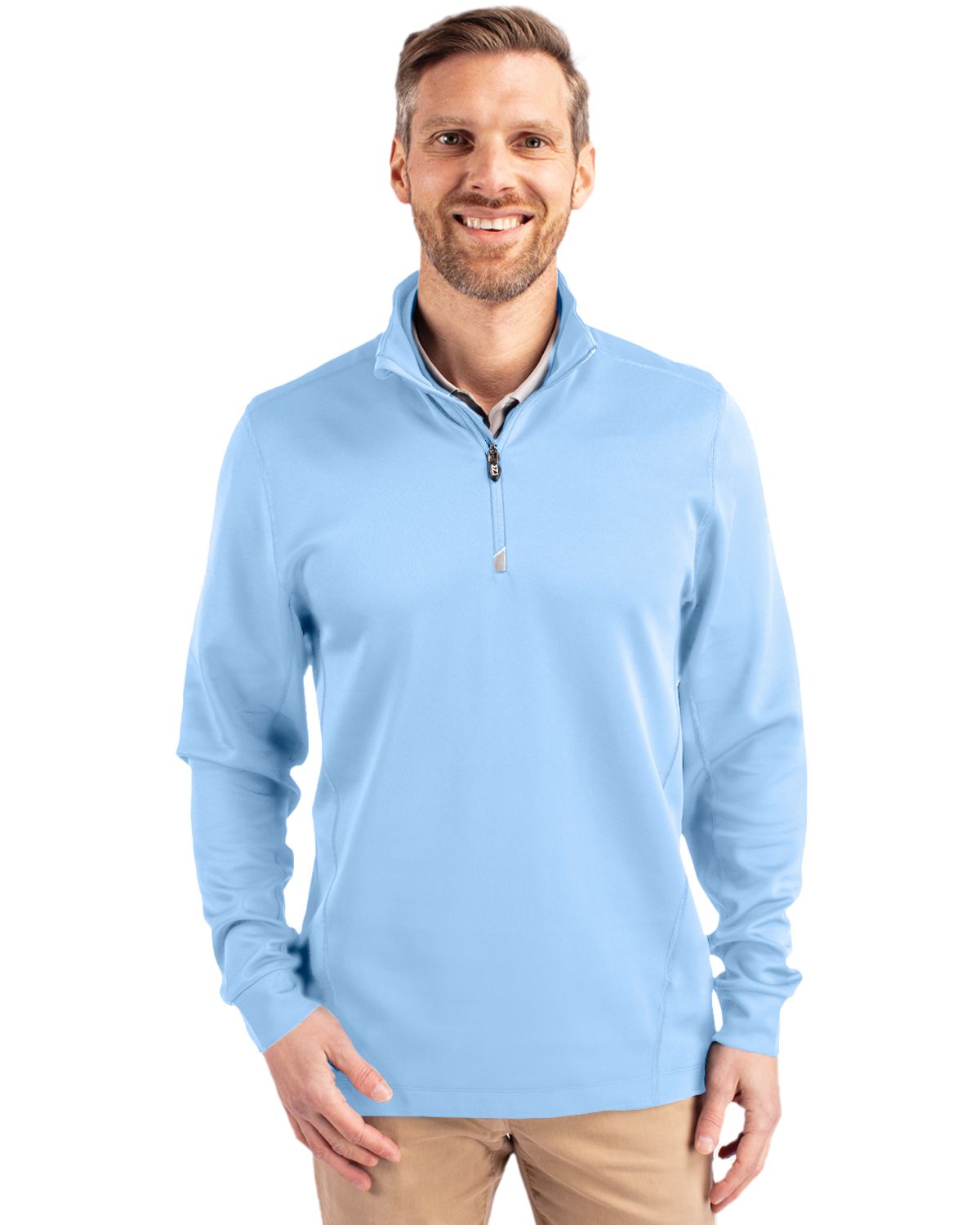 Cutter & Buck Men's Traverse Quarter Zip Pullover-4