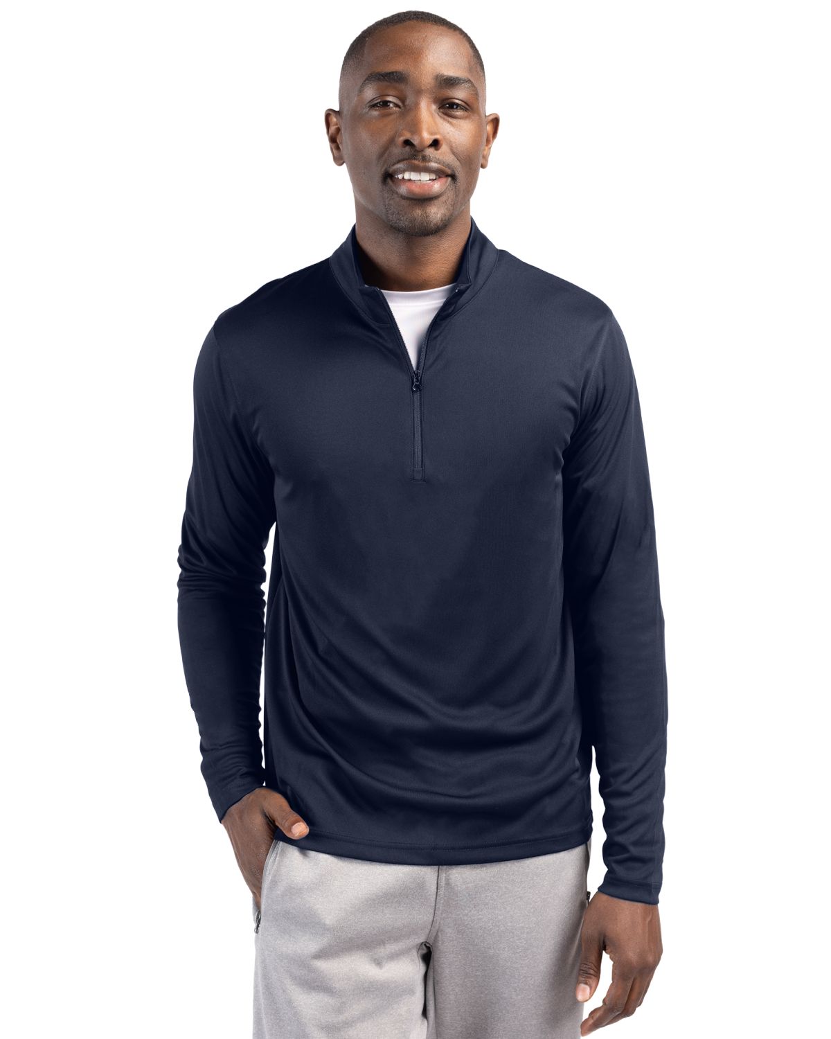 Clique Men's Spin Solution-dyed Performance Interlock Half Zip-5