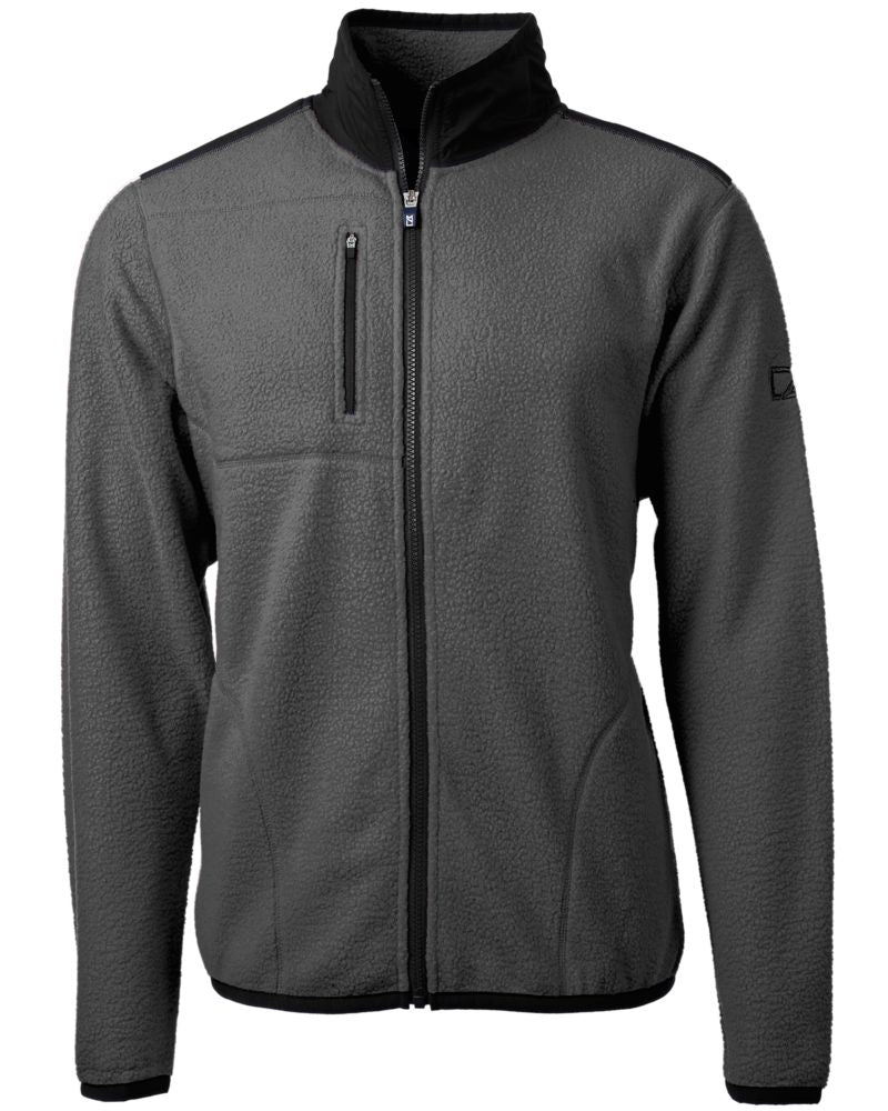 Cutter & Buck Men's Cascade Epic Comfort Recycled Sherpa Fleece Full Zip Jacket-2