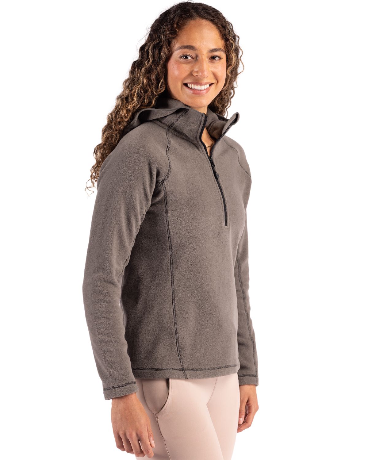 Clique Women's Powder Recycled Fleece Half Zip Sweatshirt-6