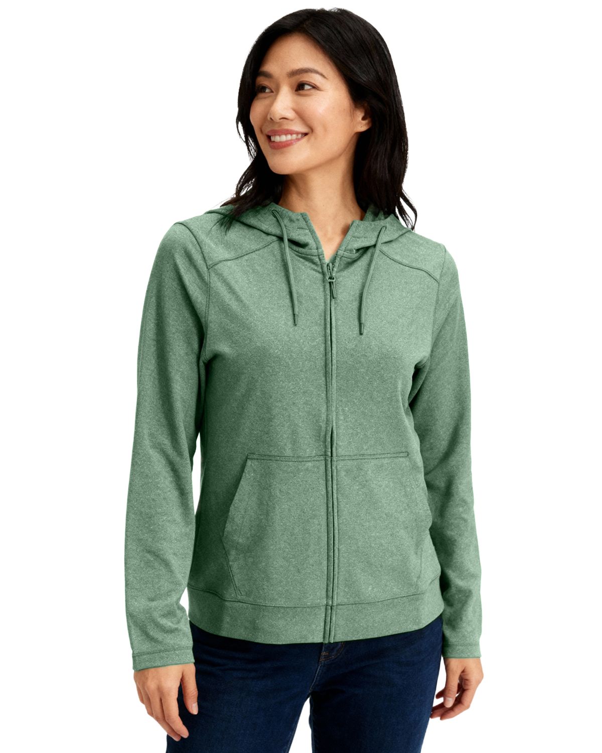 Clique Women's Dash Recycled Full Zip Hooded Sweatshirt-4