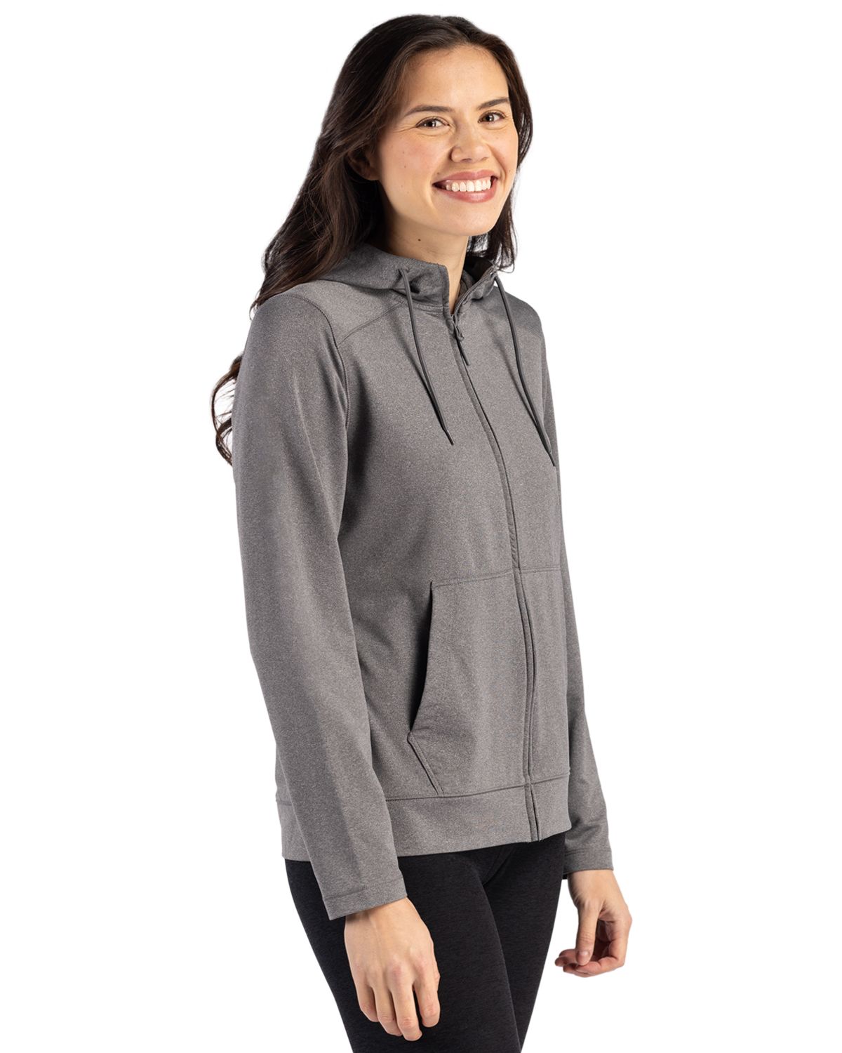 Clique Women's Dash Recycled Full Zip Hooded Sweatshirt-7