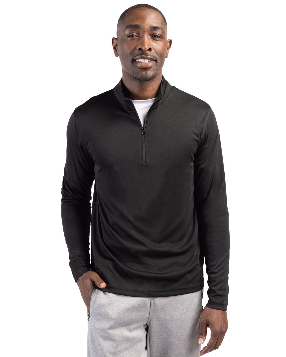 Clique Men's Spin Solution-dyed Performance Interlock Half Zip-6