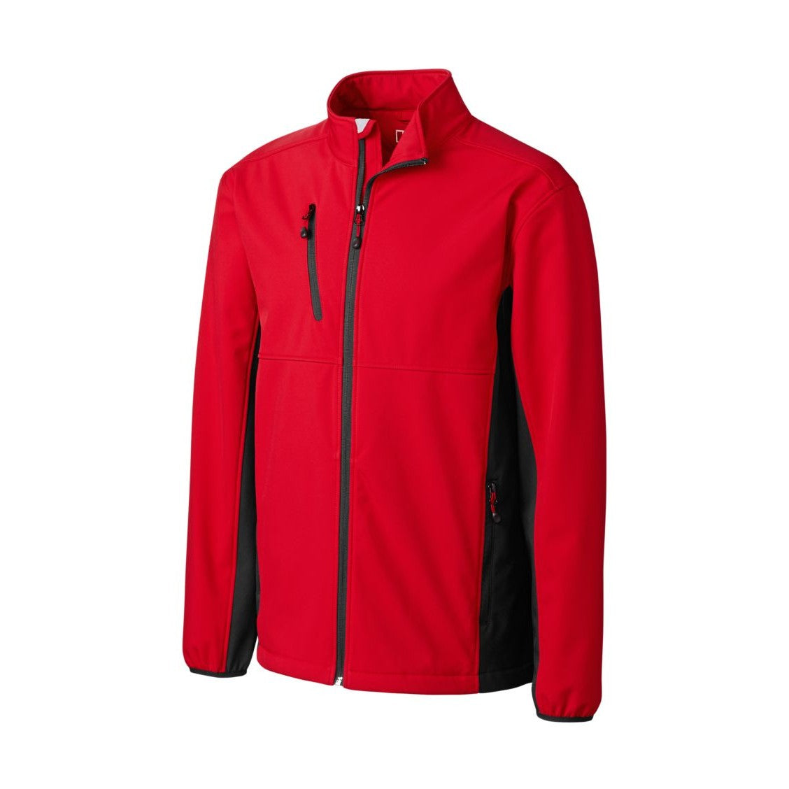 Clique Men's Narvik Recycled Colorblock Stretch Softshell Full Zip Jacket-4