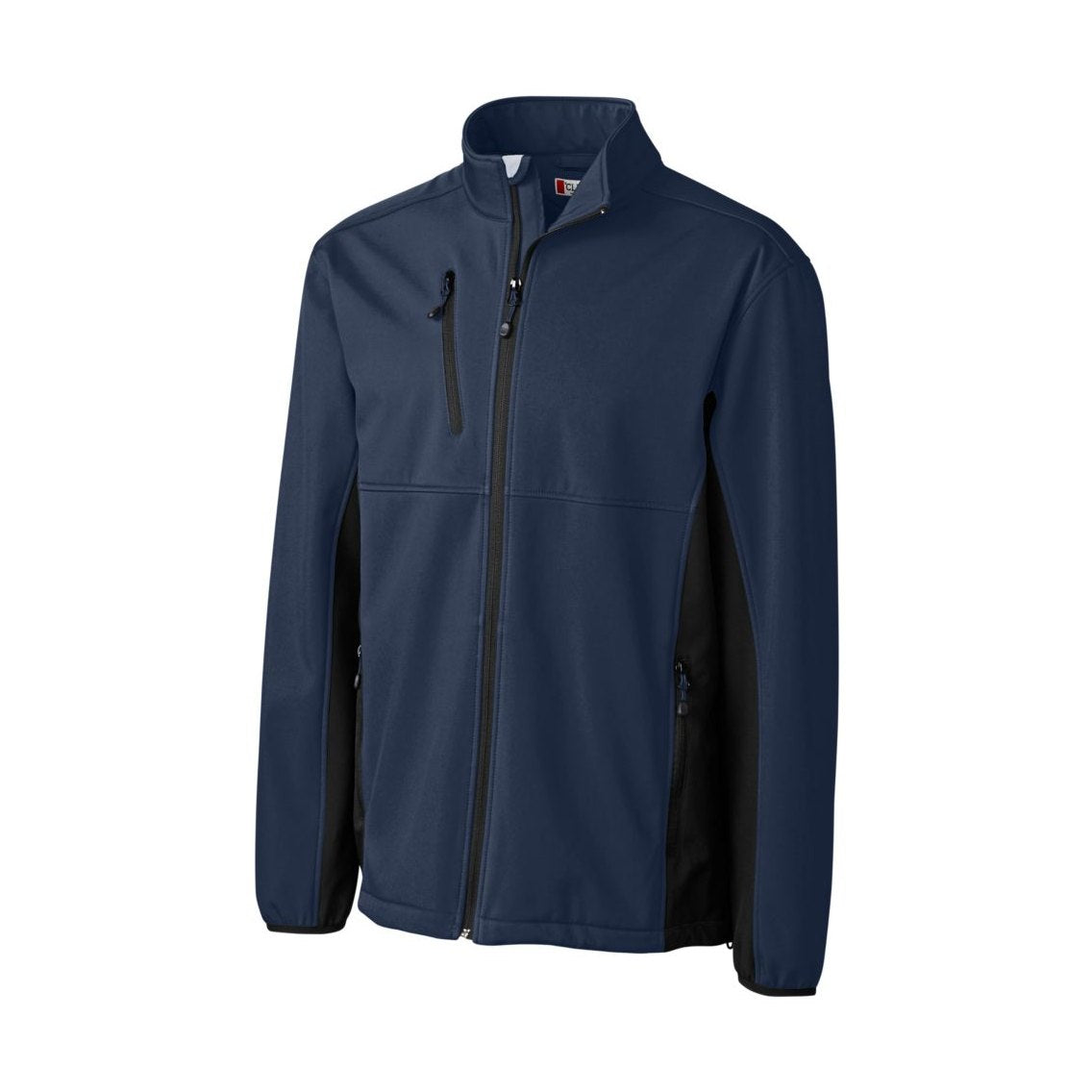 Clique Men's Narvik Recycled Colorblock Stretch Softshell Full Zip Jacket-2