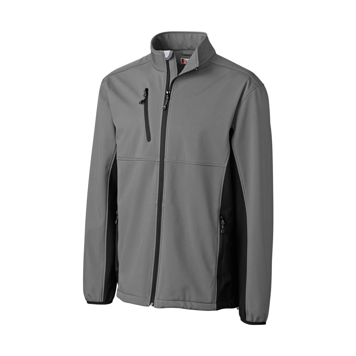 Clique Men's Narvik Recycled Colorblock Stretch Softshell Full Zip Jacket-2