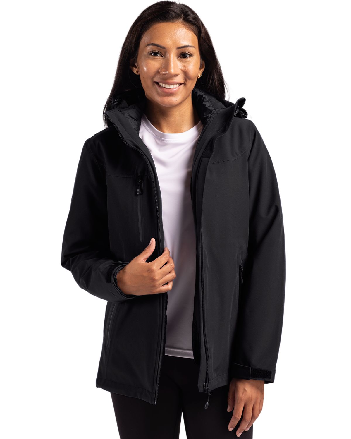 Clique Women's Cornice Recycled 3-in-1 Waterproof System Full Zip Parka-2