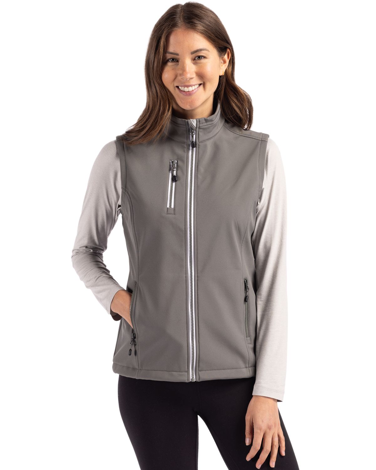 Clique Women's Telemark Recycled Stretch Softshell Full Zip Vest-1
