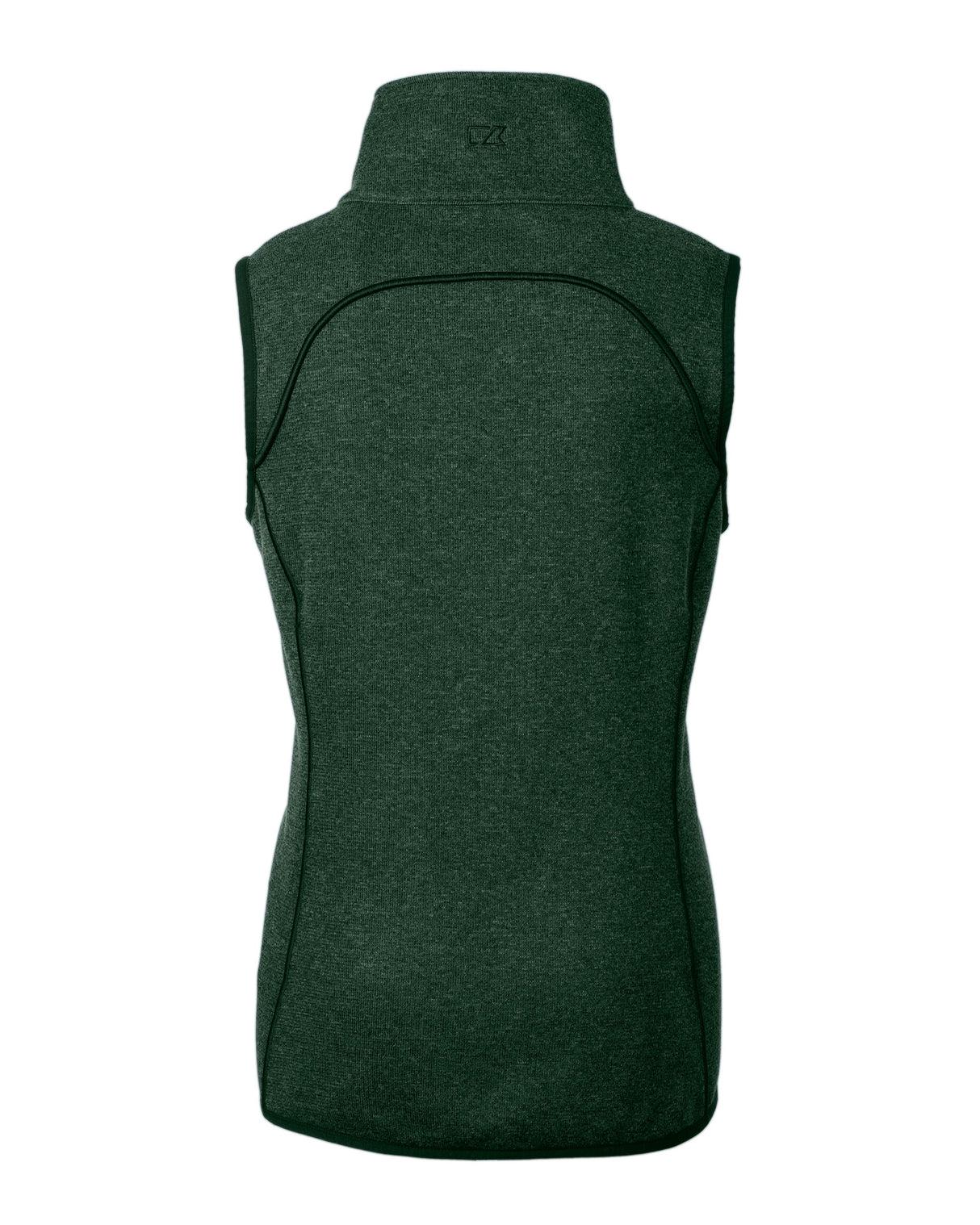 Cutter & Buck Women's Mainsail Sweater-Knit Full Zip Asymmetrical Vest-4