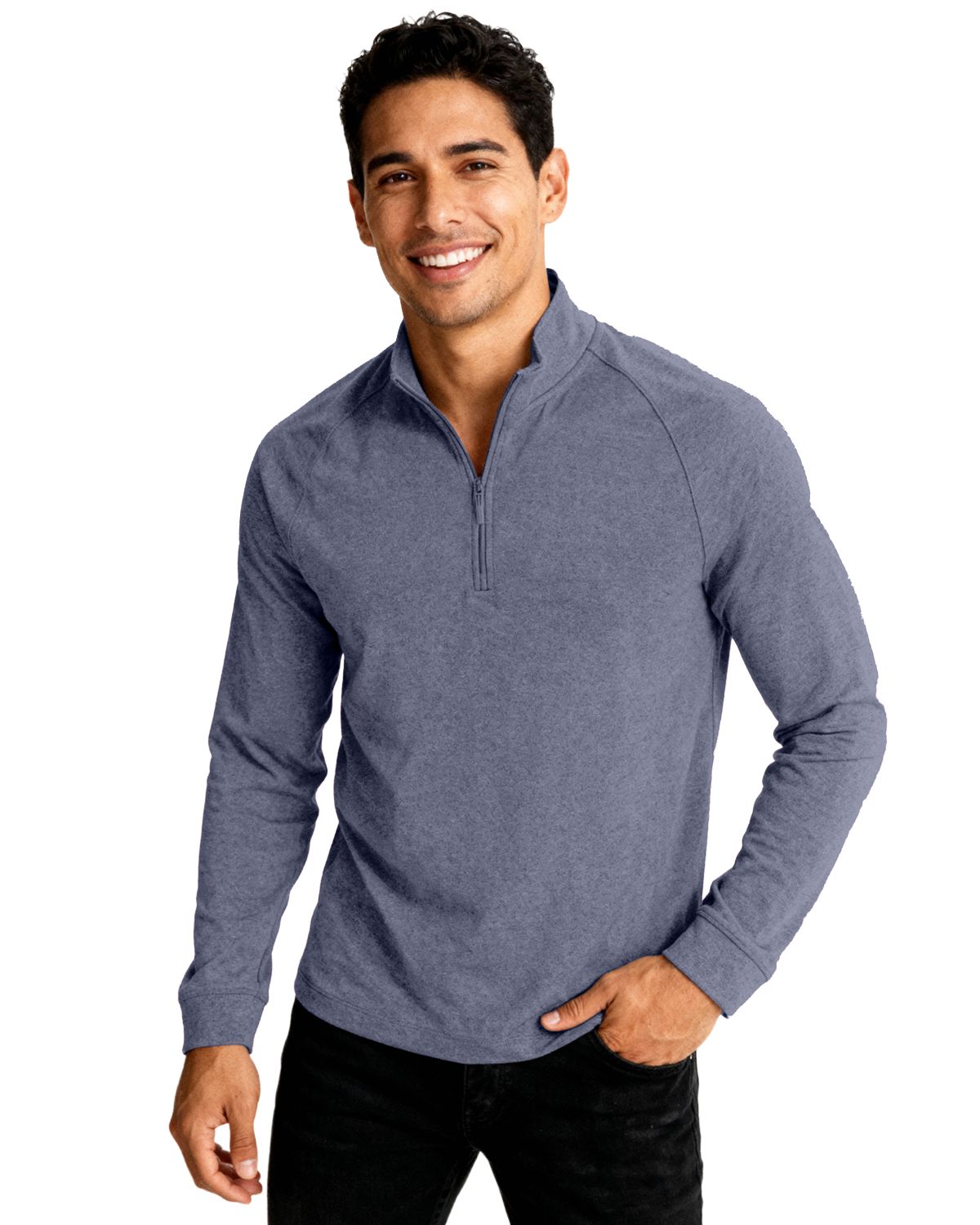 Clique Men's Dash Recycled Quarter Zip Sweatshirt-4