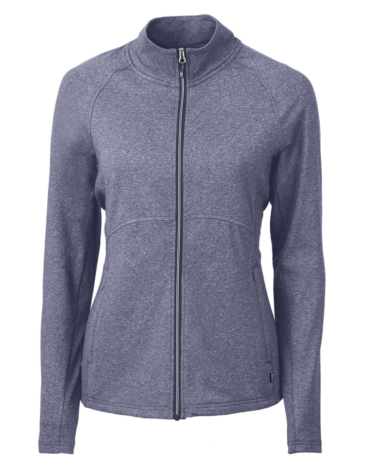 Cutter & Buck Women's Adapt Recycled Soft Knit Stretch Heathered Full Zip Jacket-4