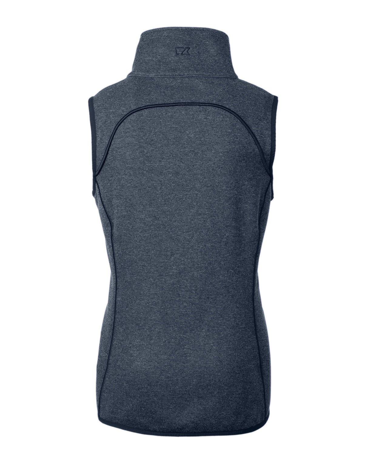 Cutter & Buck Women's Mainsail Sweater-Knit Full Zip Asymmetrical Vest-6