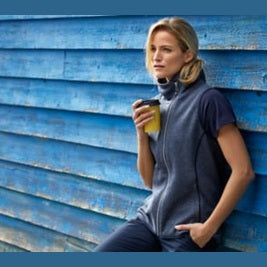 Cutter & Buck Women's Mainsail Sweater-Knit Full Zip Asymmetrical Vest-7