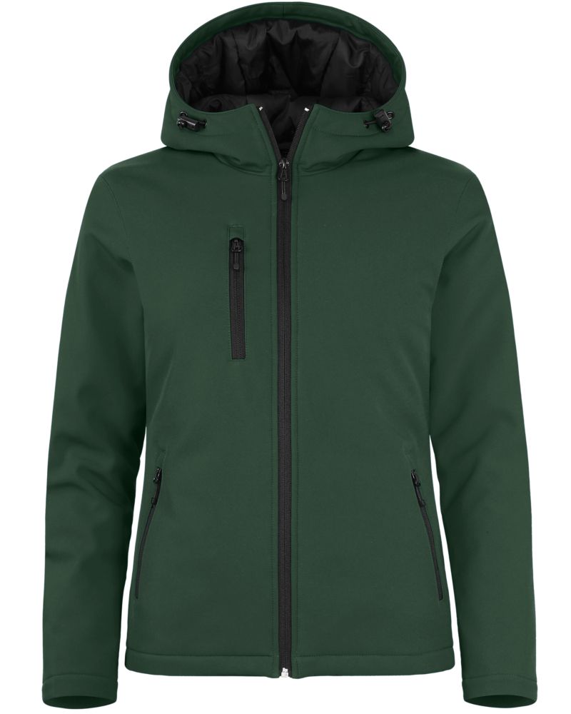 Clique Women's Equinox Insulated Softshell Full Zip Hooded Jacket-2