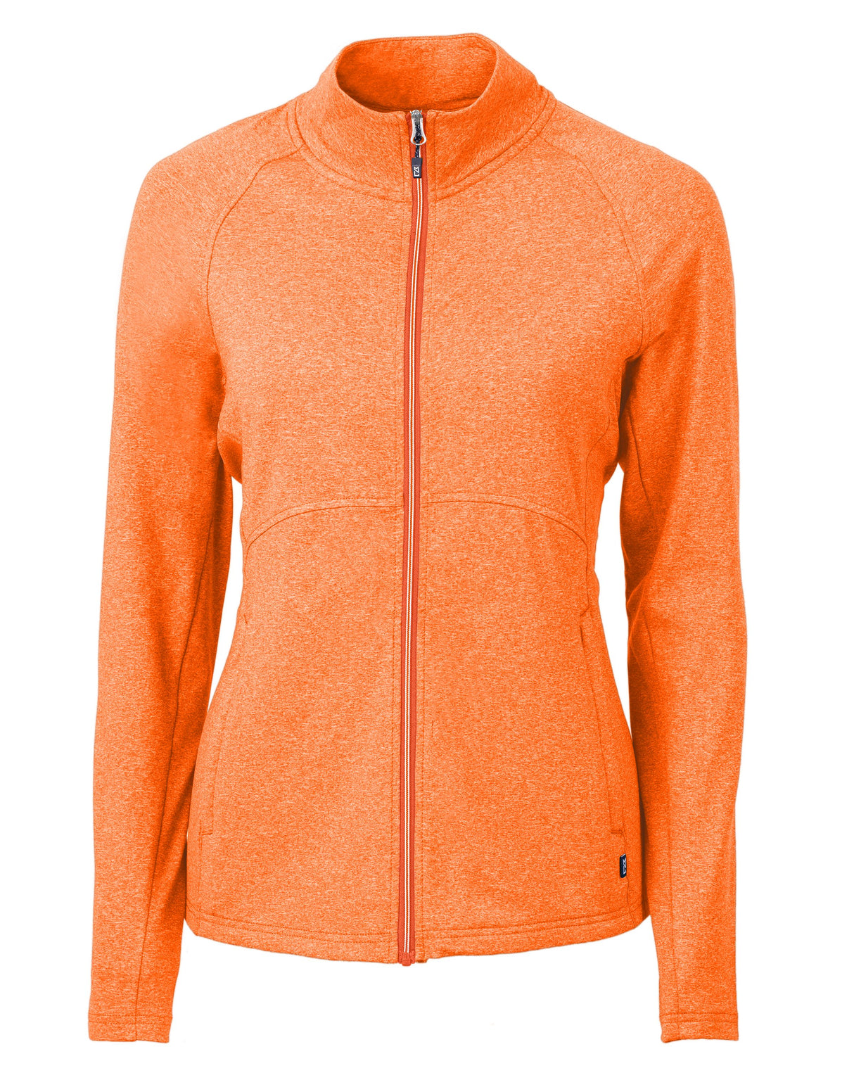 Cutter & Buck Women's Adapt Recycled Soft Knit Stretch Heathered Full Zip Jacket-1