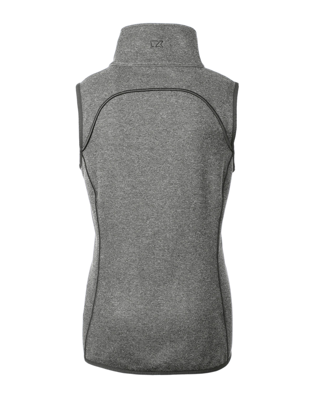 Cutter & Buck Women's Mainsail Sweater-Knit Full Zip Asymmetrical Vest-4